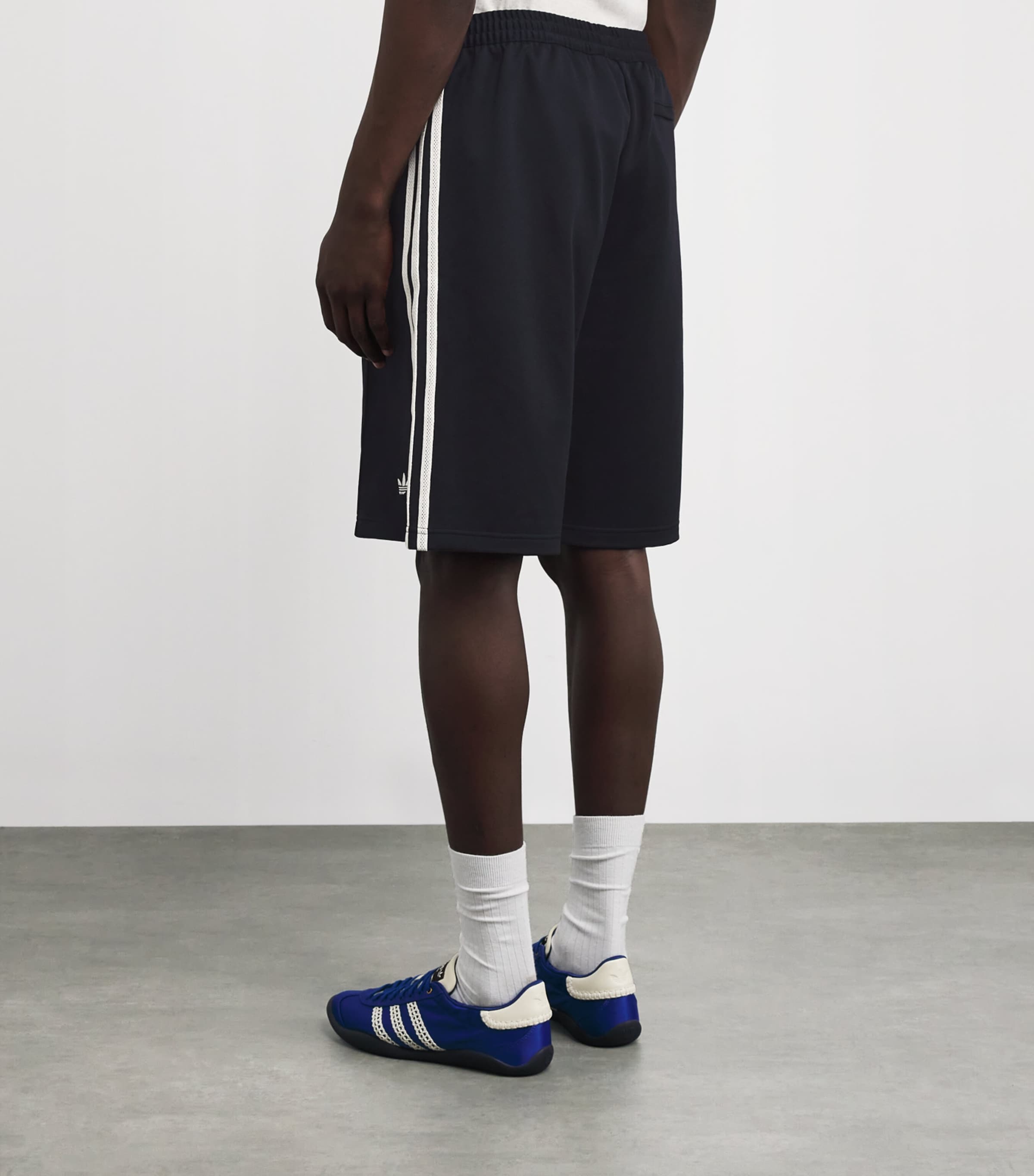 adidas Mens x Wales Bonner Twill Shorts Blue Image 4