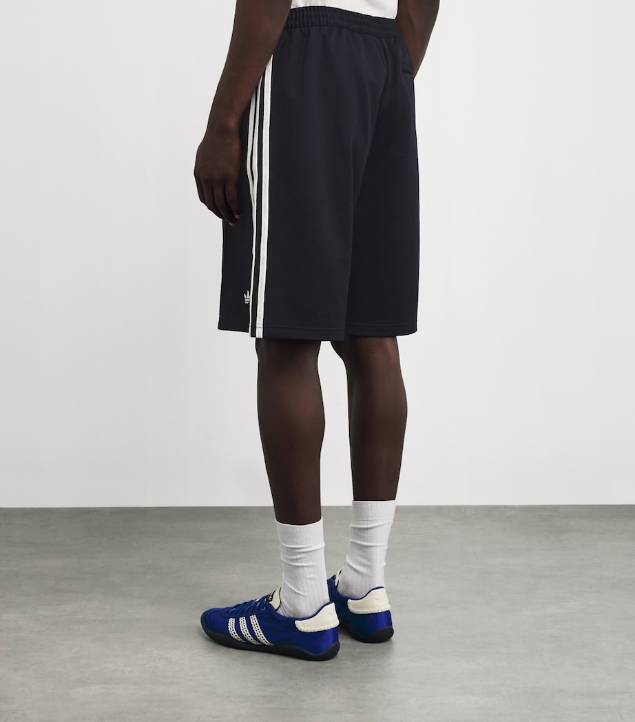 adidas Mens x Wales Bonner Twill Shorts Blue Image 4