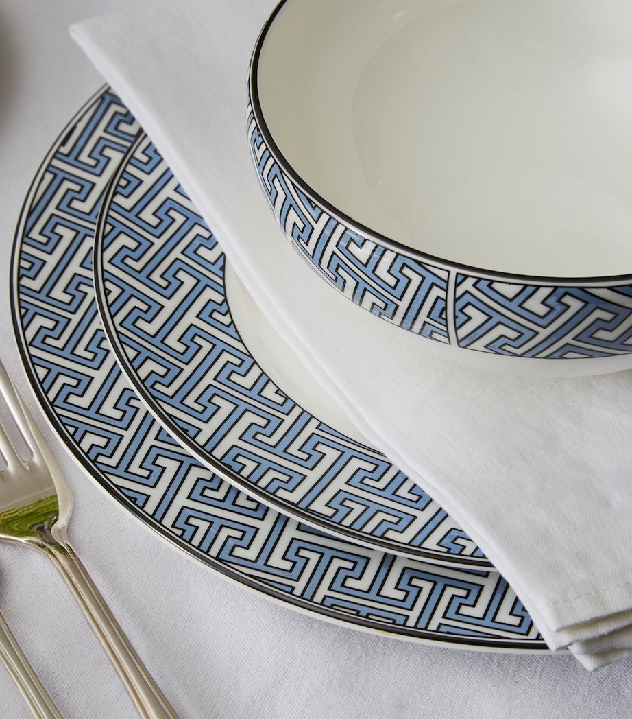 Maze Breakfast Bowl (15cm) BLUE Image 4