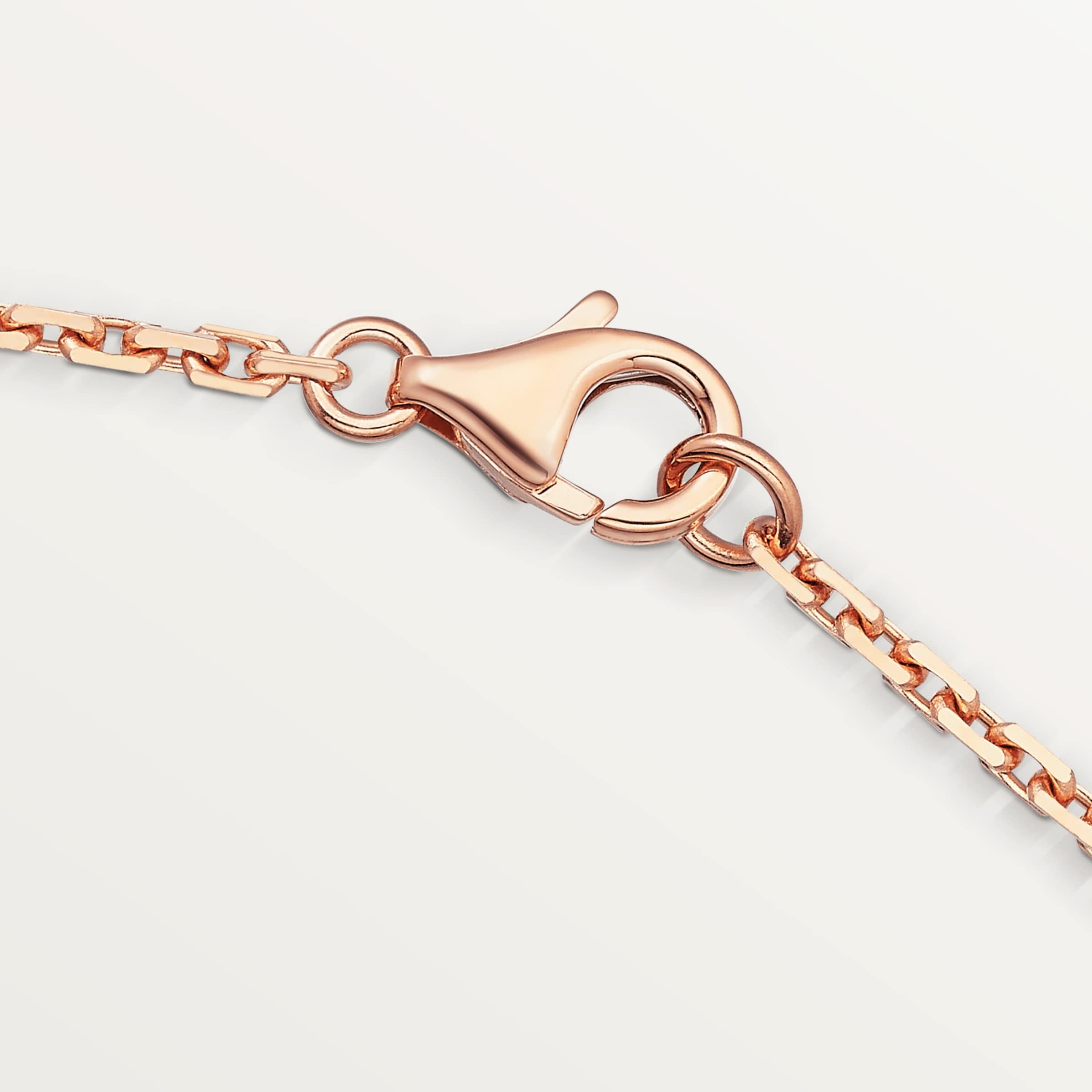 Rose Gold and Diamond LOVE Necklace ROSE GOLD Image 2