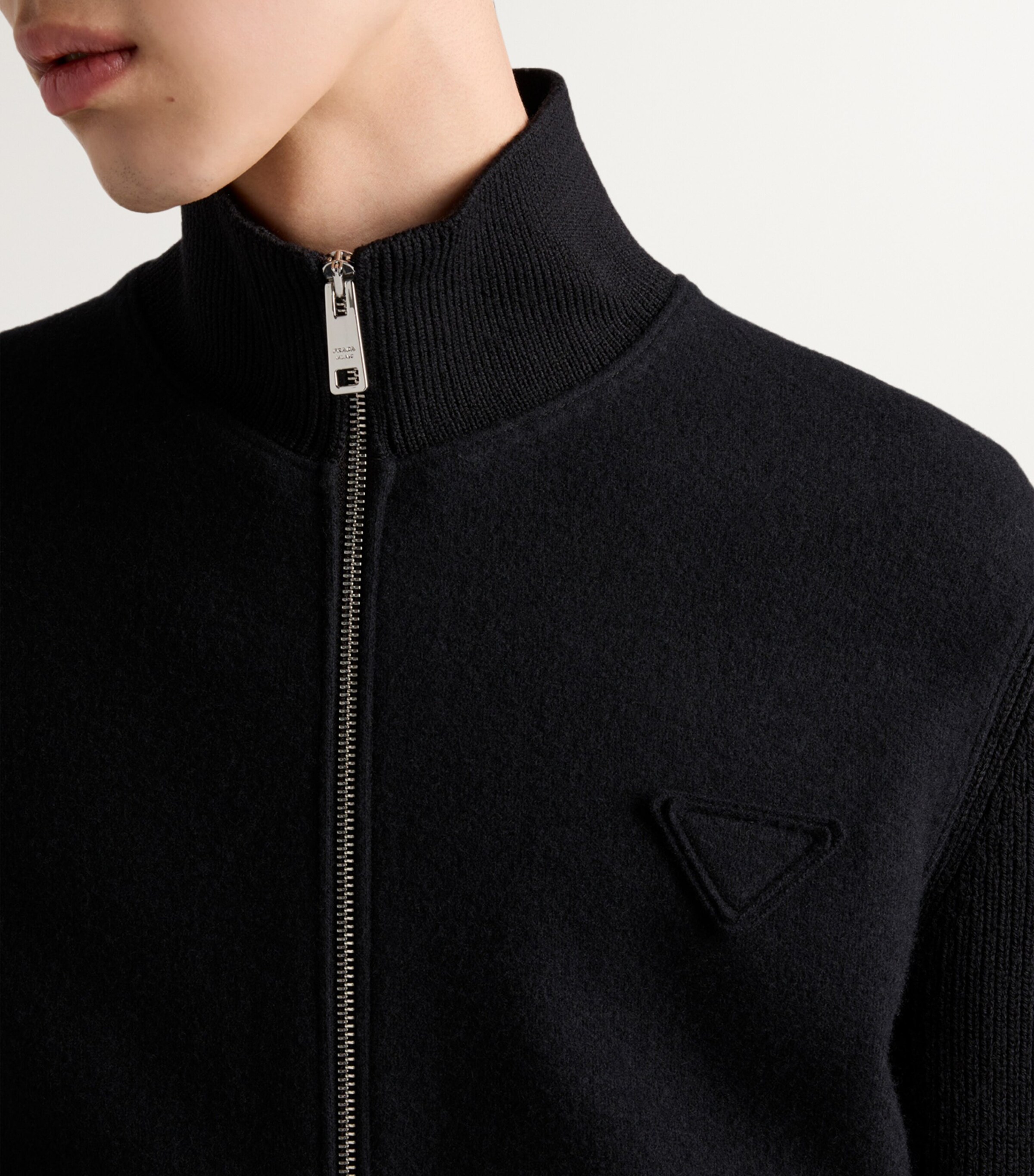 Prada Black Wool-Cashmere Bomber Jacket | Harrods FR Prada Black Wool-Cashmere Bomber Jacket | Harrods FR