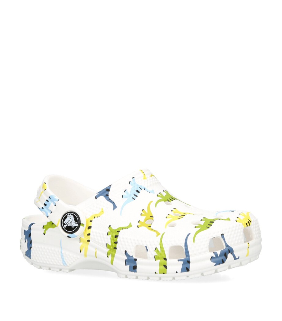 CROCS KIDS Classic Dinosaur Clogs White/oth Image 3