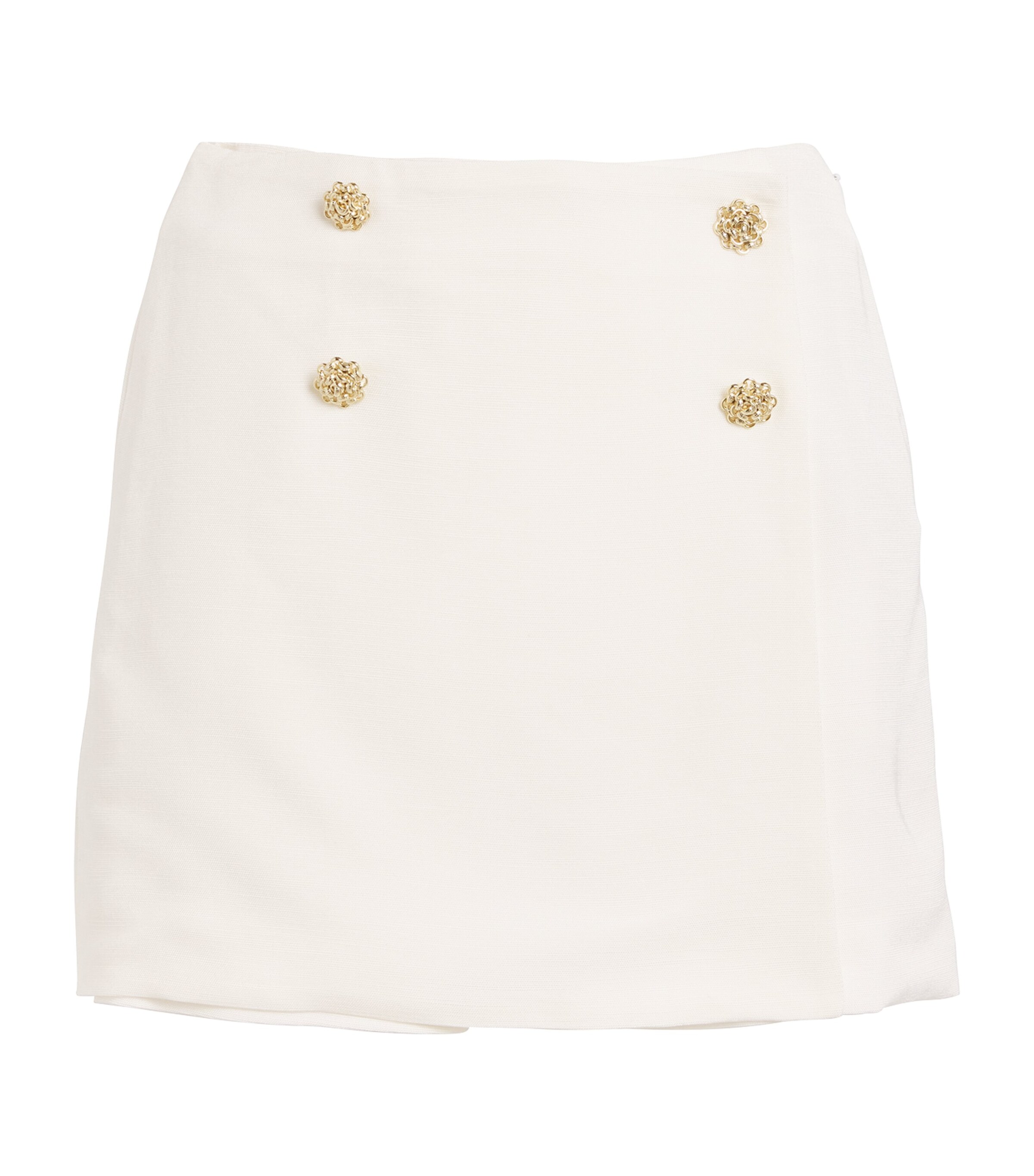 Claudie Pierlot Button-trim Tailored Skort In Neutral