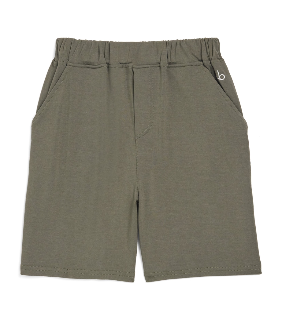 Homebody Kids Jersey Pyjama Shorts (4-16 Years) Charred Green Image 1