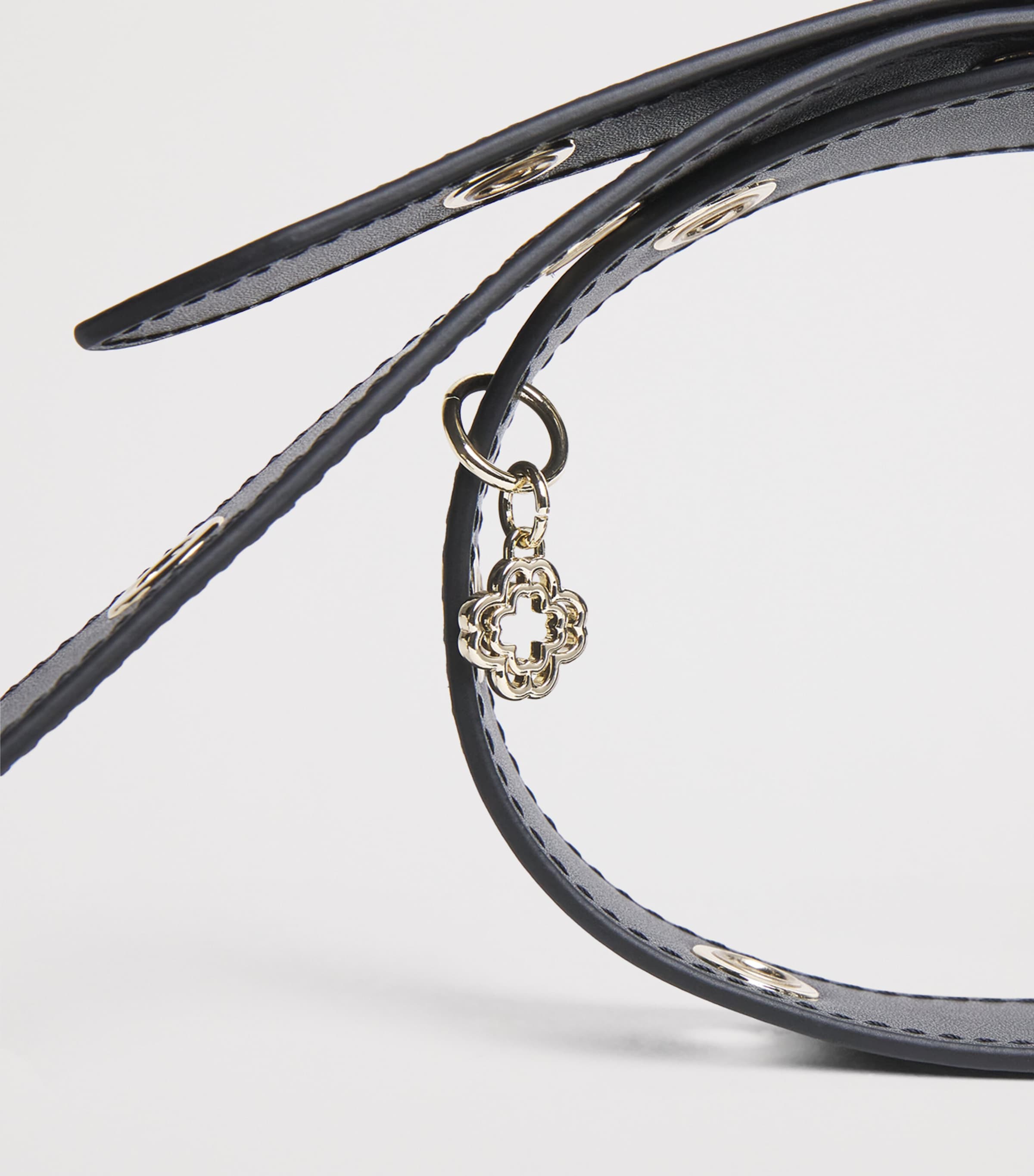 Leather Bag Strap BLACK Image 2