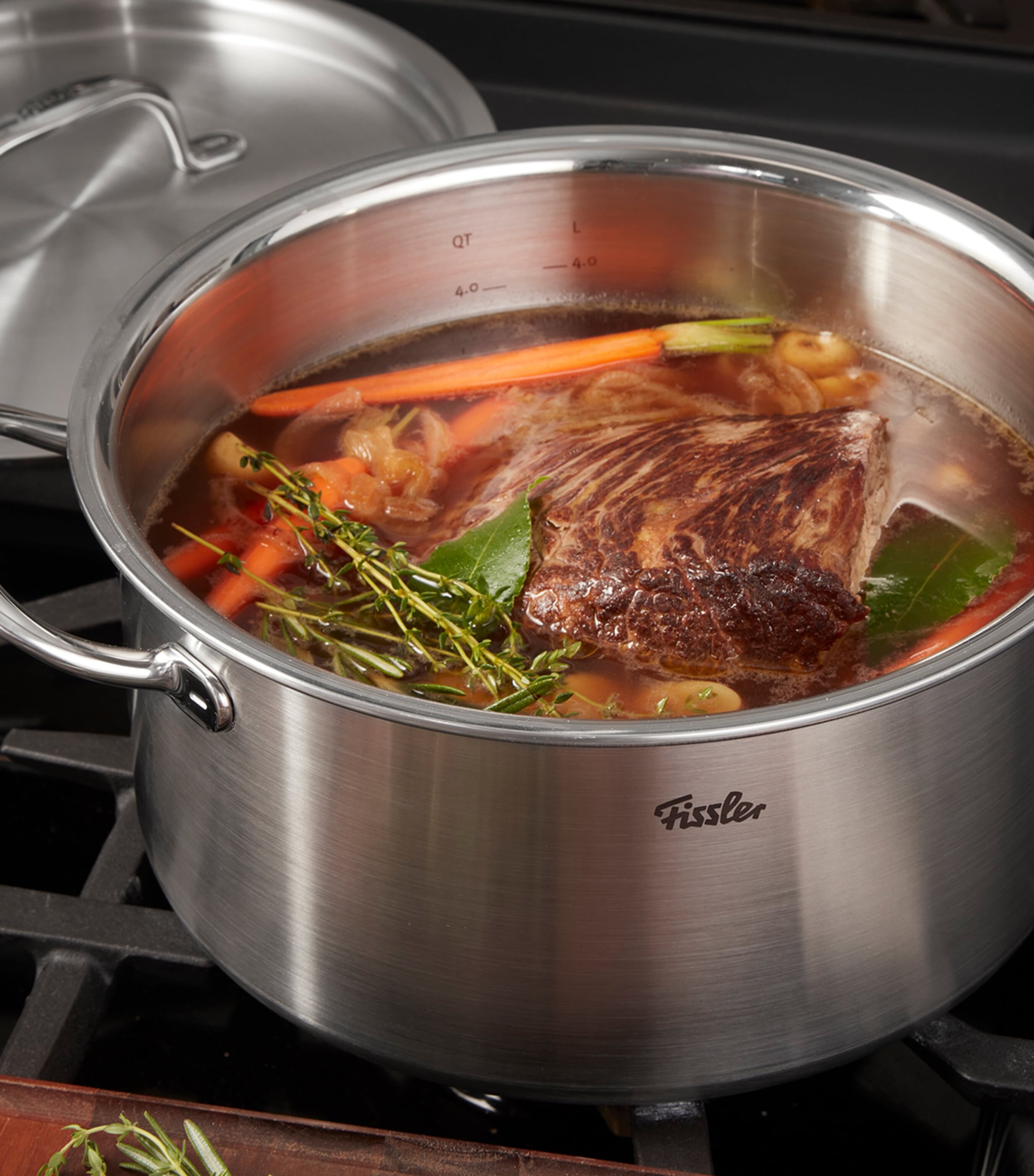 Stainless Steel M5 Pro-Ply Stew Pot (24cm) GREY Image 8