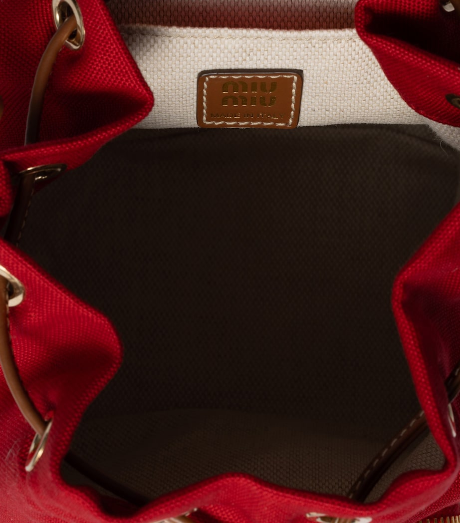 Canvas and Leather Backpack F0TQE Image 4