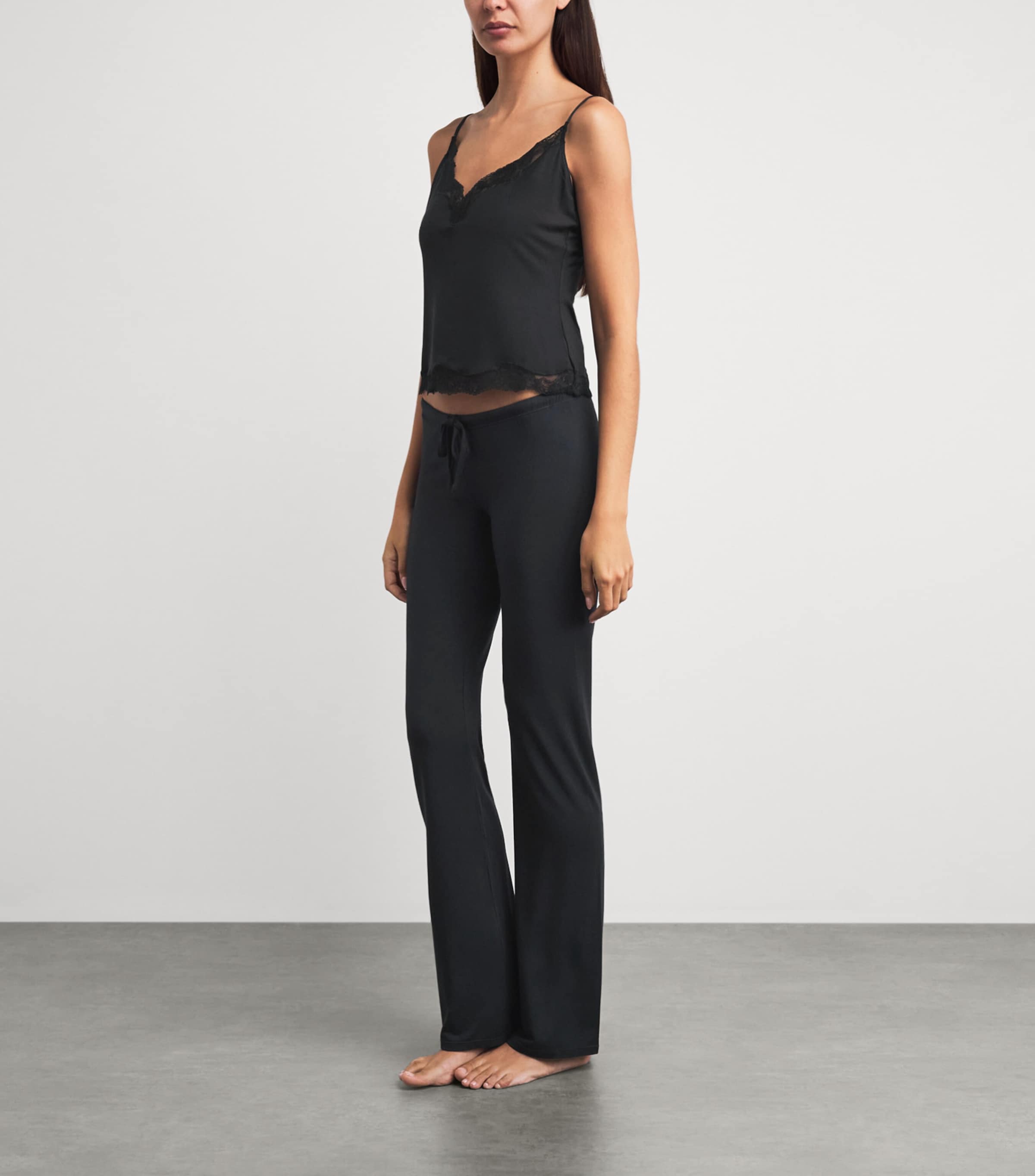 Skims Womens Sleep Cami Pyjama Set Onyx Image 2