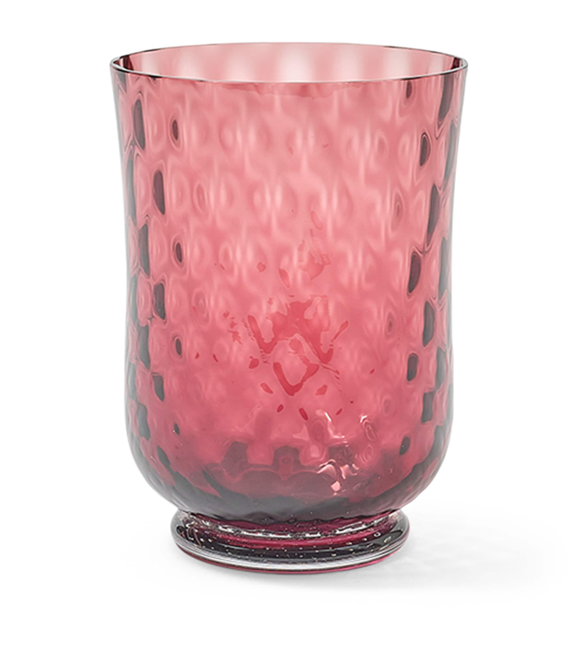 Cabana Magazine Murano Glass Balloton Tumbler In Pink