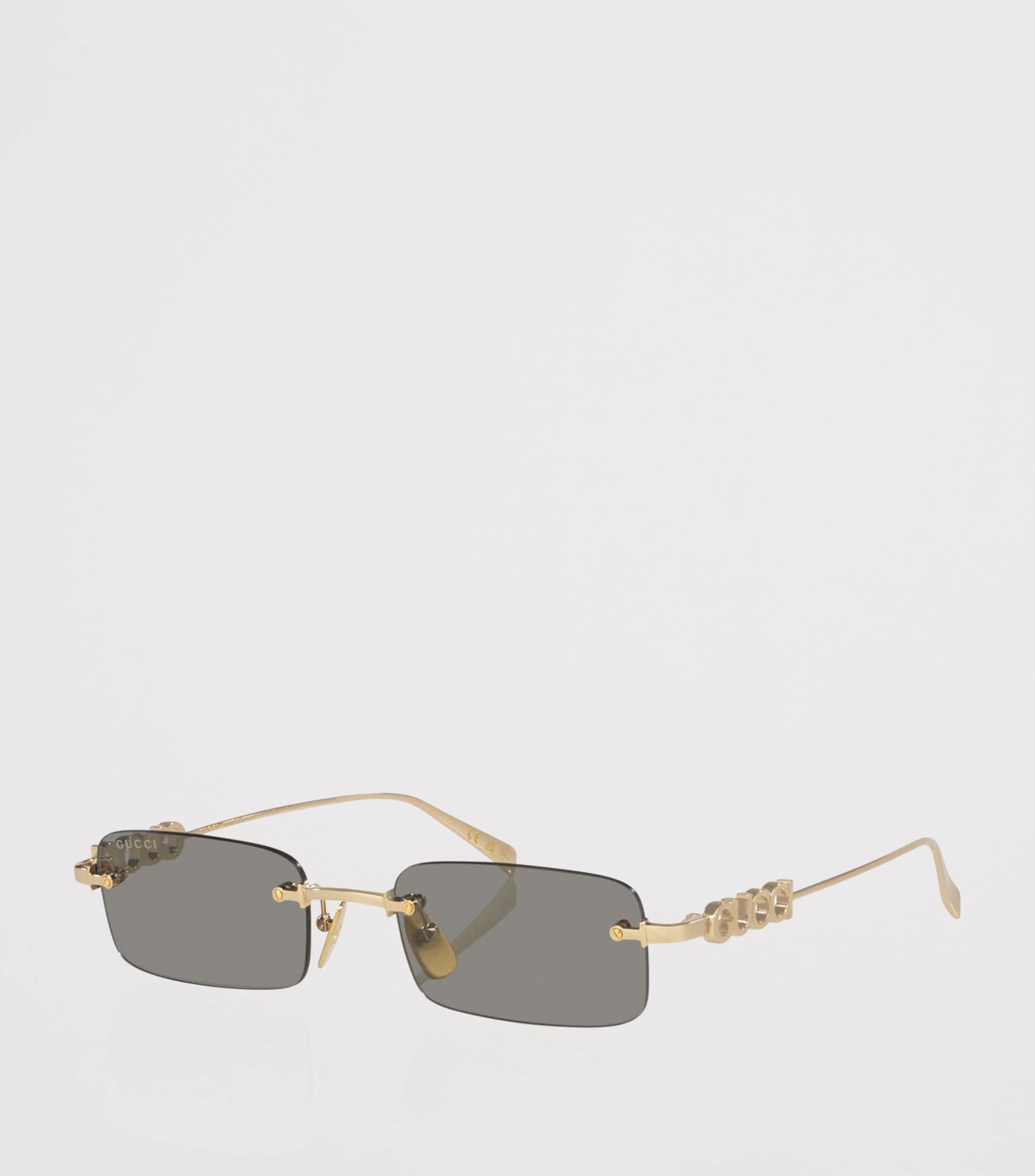 Gucci Metal Rectangular Sunglasses Image 2
