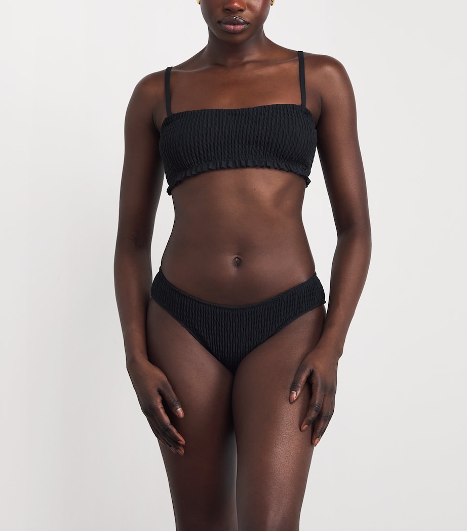 Smocked Marseille Bikini Briefs NOIR Image 2