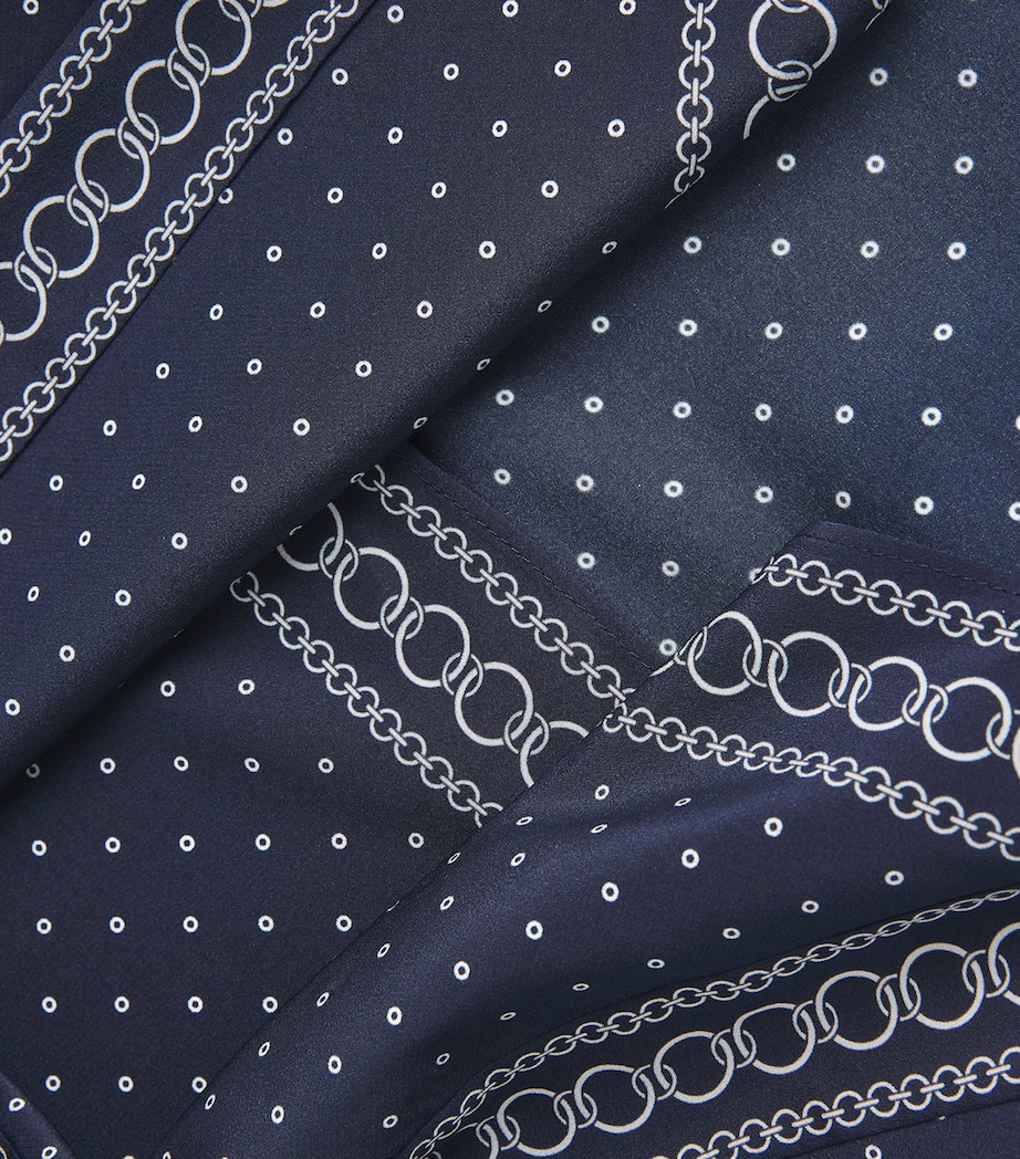 Asymmetric Hartley Midi Skirt B1106 NAVY MULTI Image 5