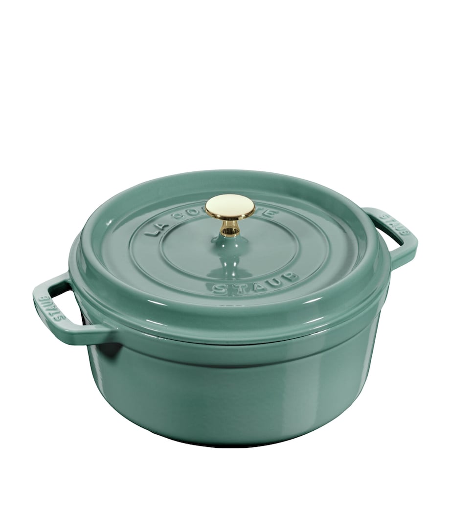 Staub Round Cocotte (20cm) Eucalyptus Image 1