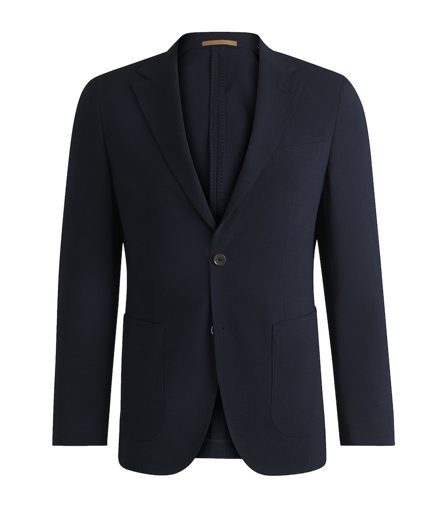 Virgin Wool-Blend Slim Blazer 404 Image 1