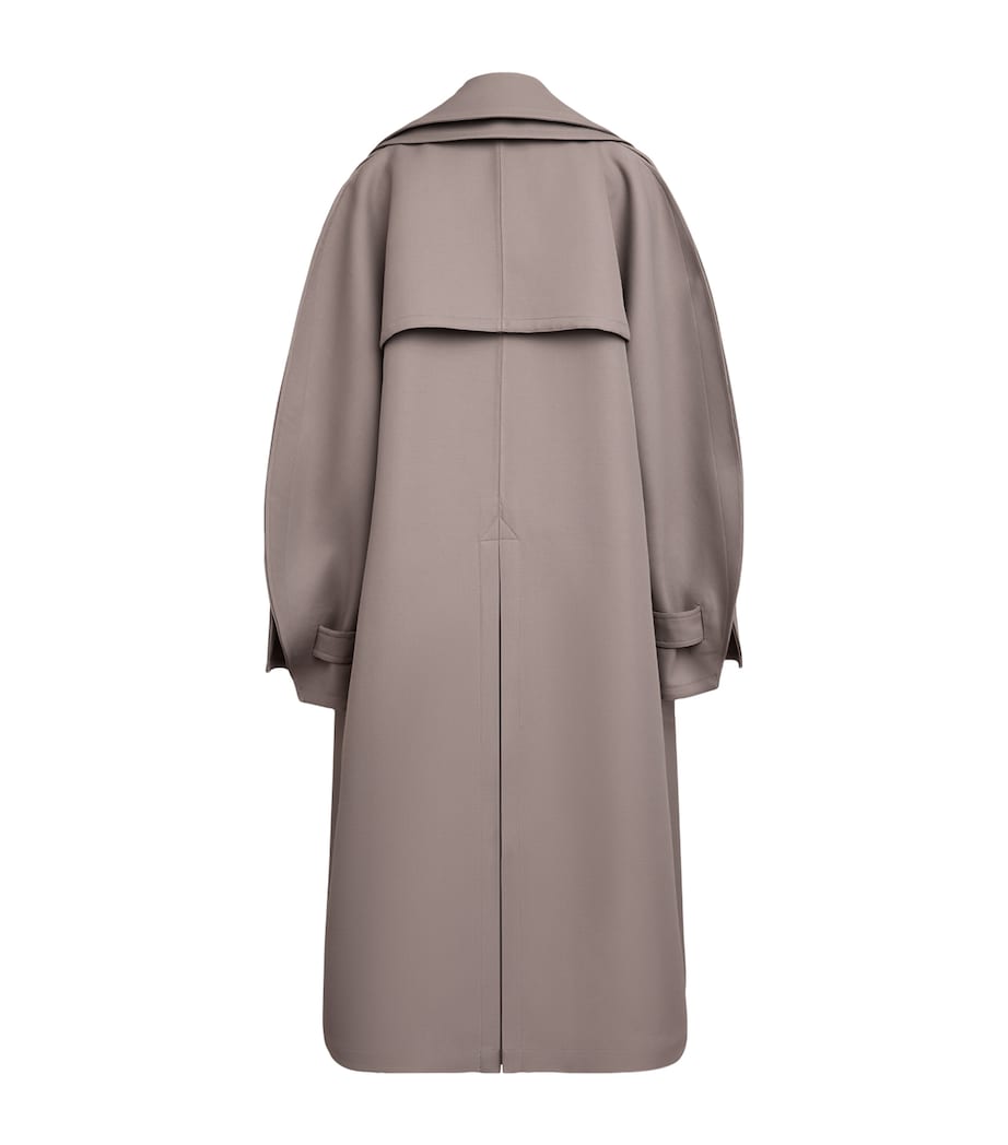 Wool-Blend Trench Coat TAUPE Image 5