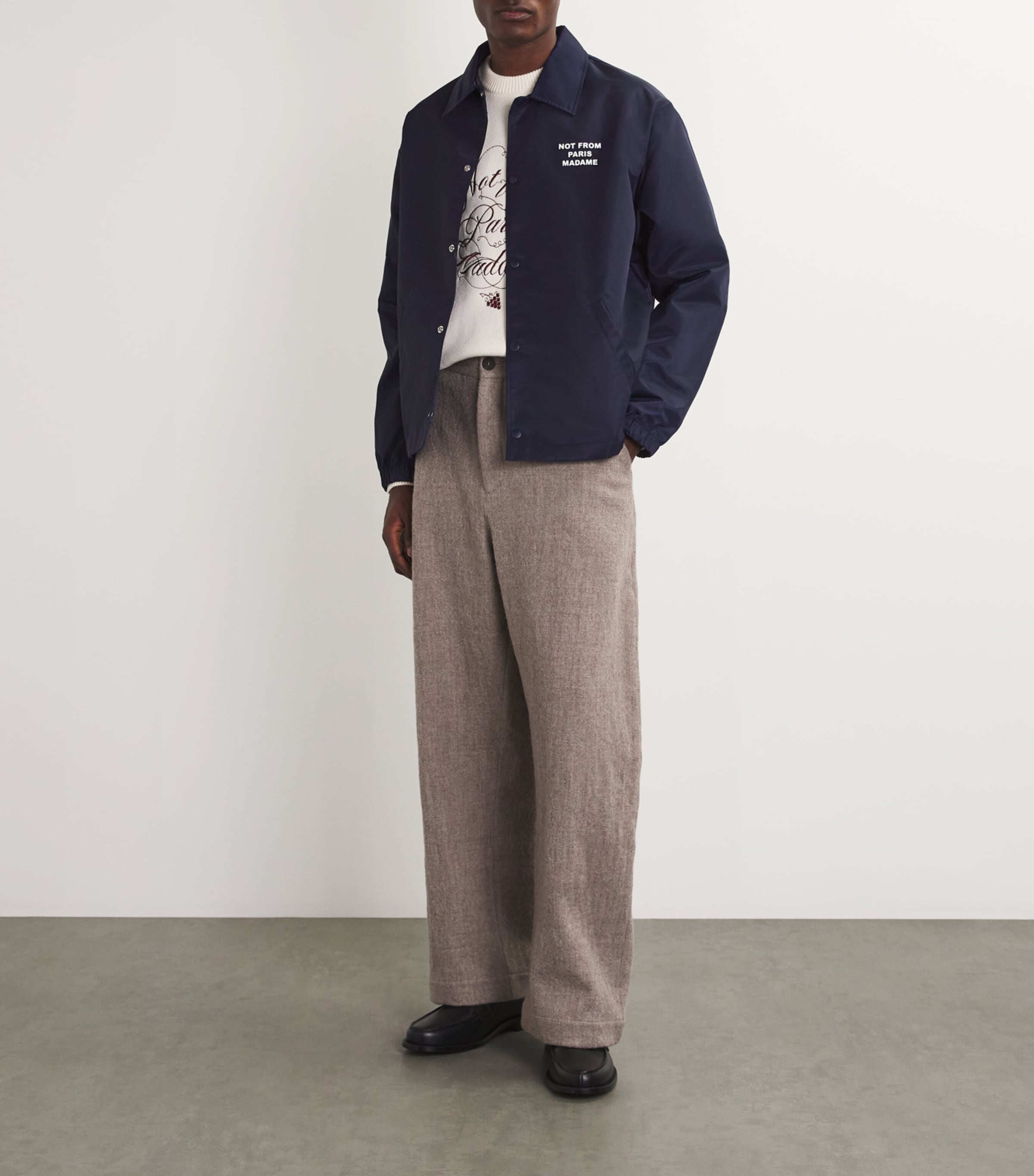 Graphic Print Jacket NAVY Image 2