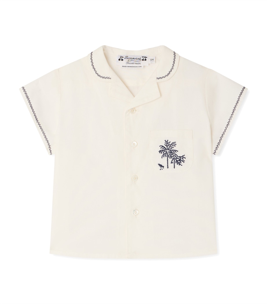 Bonpoint Cotton Shirt (6-18 Months) Upb Blanc Lait Image 1