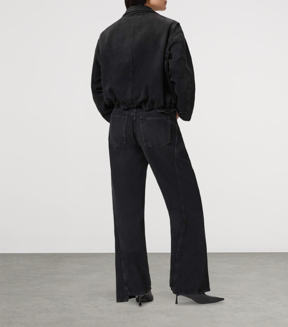 Organic Cotton Frankie Wide-Leg jeans WASHED BLACK Image 4