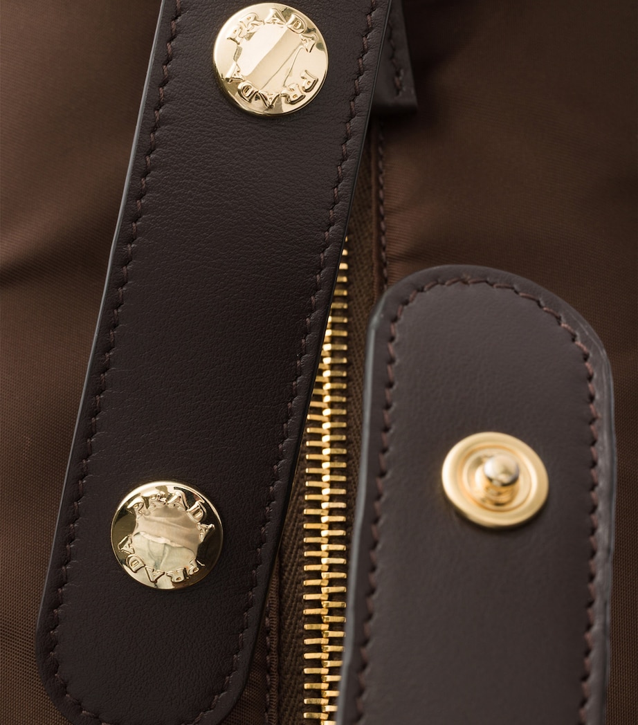 Prada Mini Re-Nylon Chérie Top-Handle Bag Brown Image 5