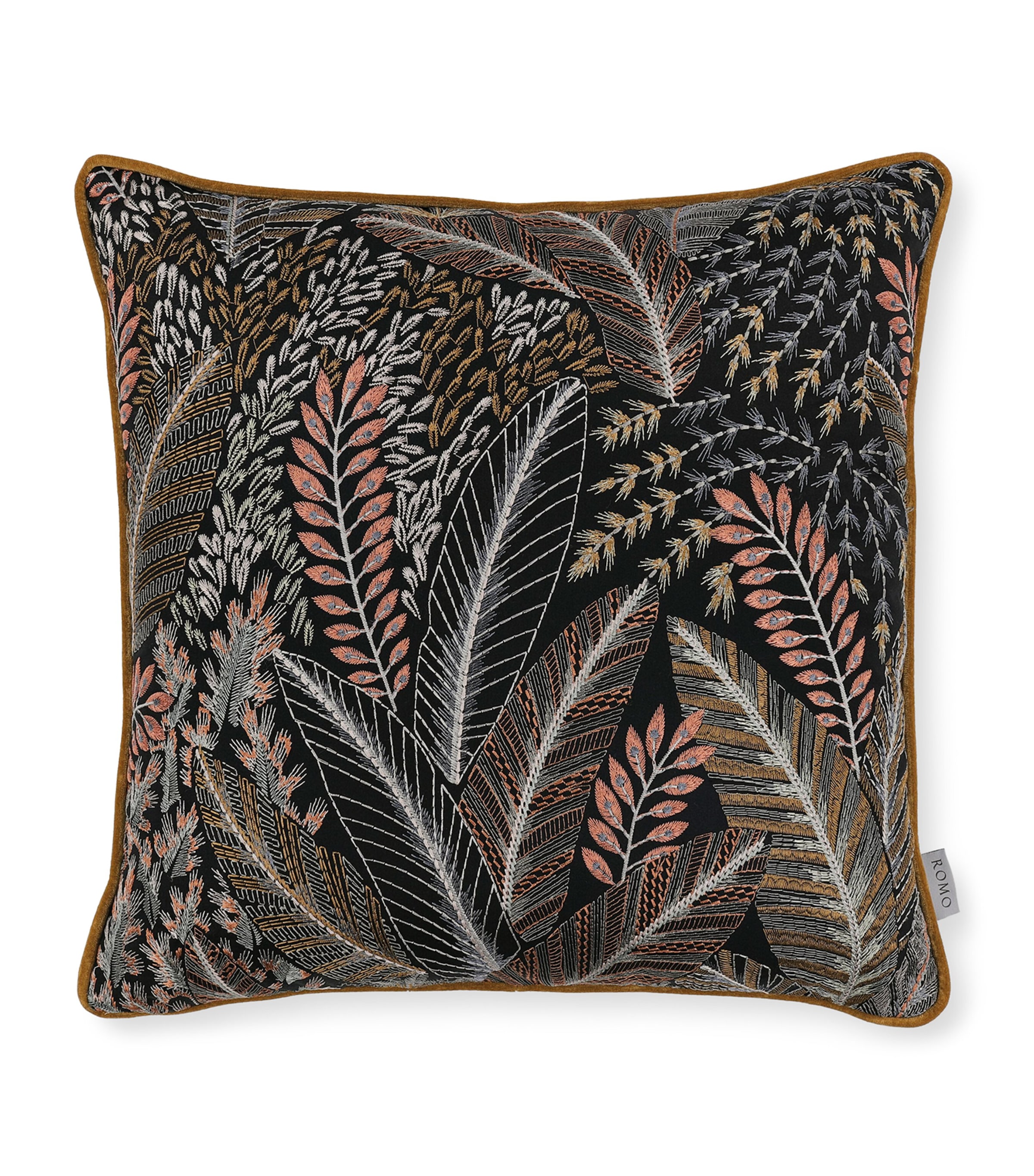 Romo Embroidered Chiraco Serandite Cushion In Pink