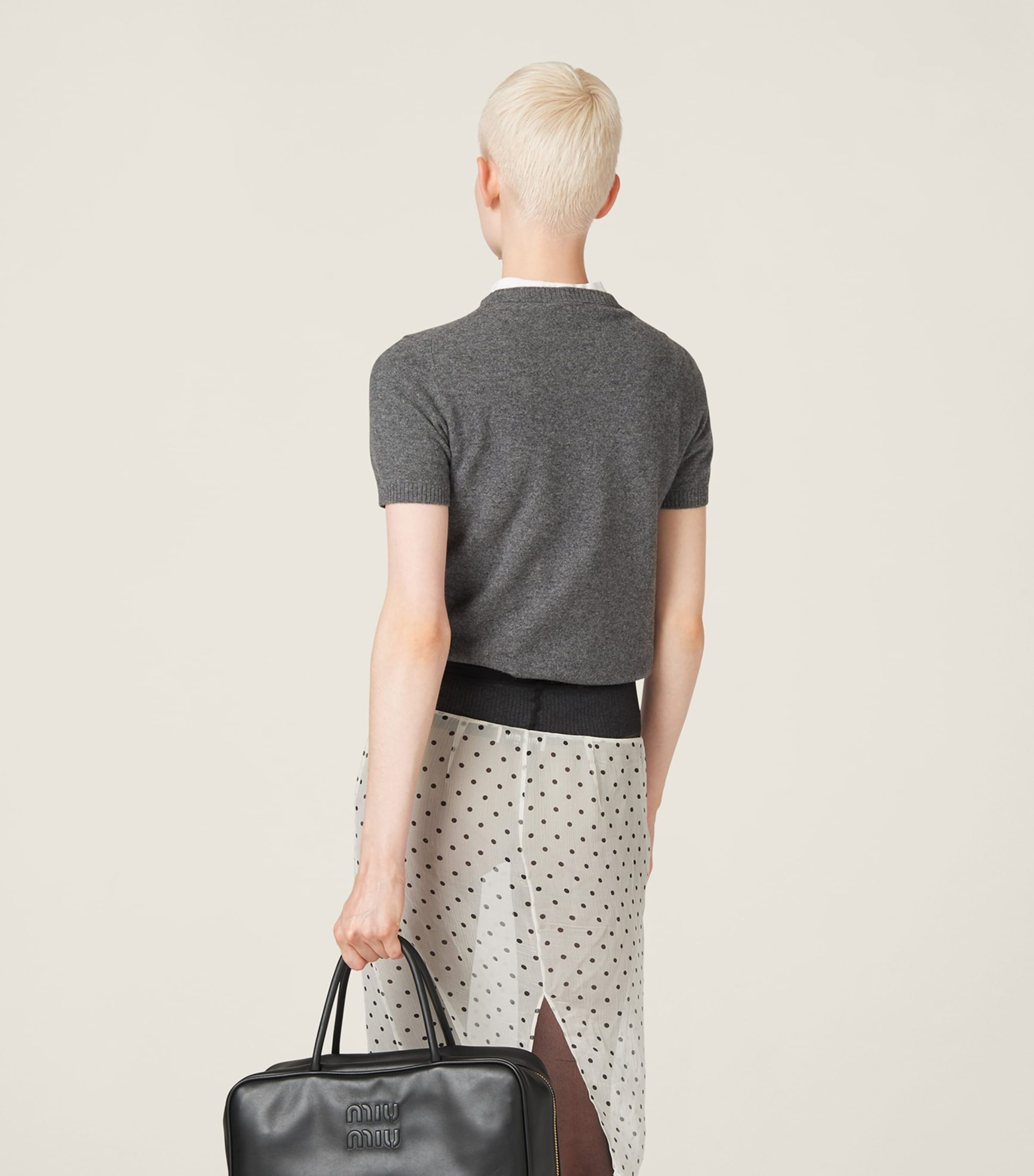 Cashmere Logo Sweater F0480 Image 3