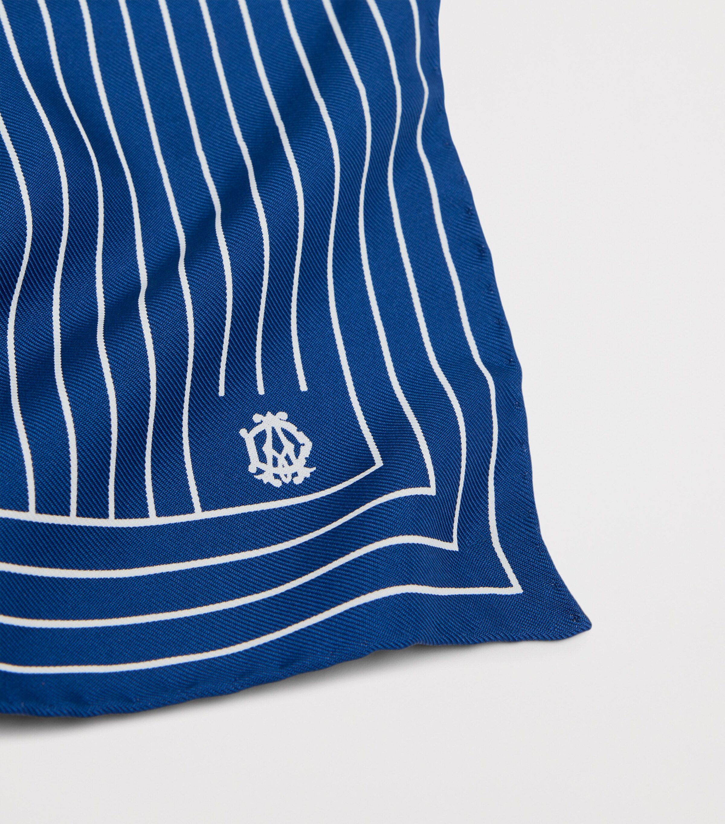 Dunhill Mulberry Silk Stripe Pocket Square Image 2