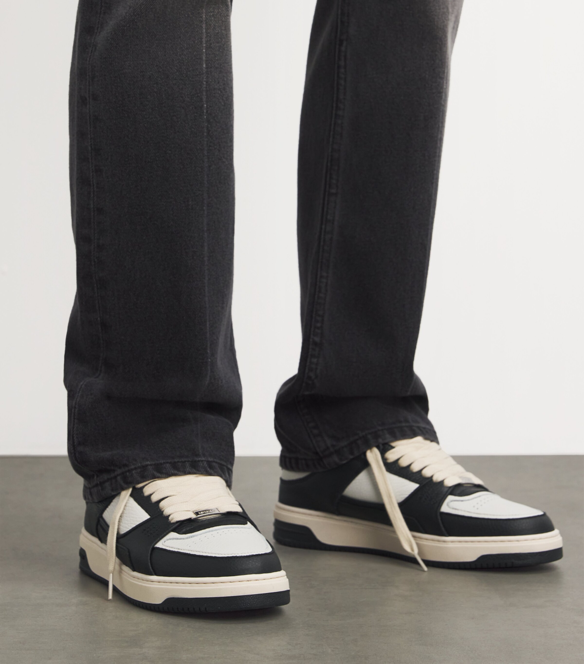 Represent Black Leather Apex Low-Top Sneakers | Harrods UK