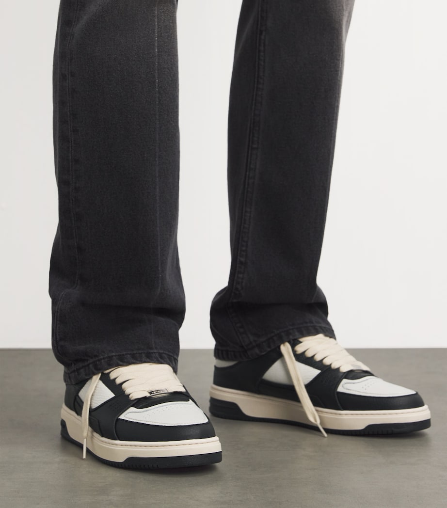 Represent Leather Apex Low-Top Sneakers Black/vintage White Image 6