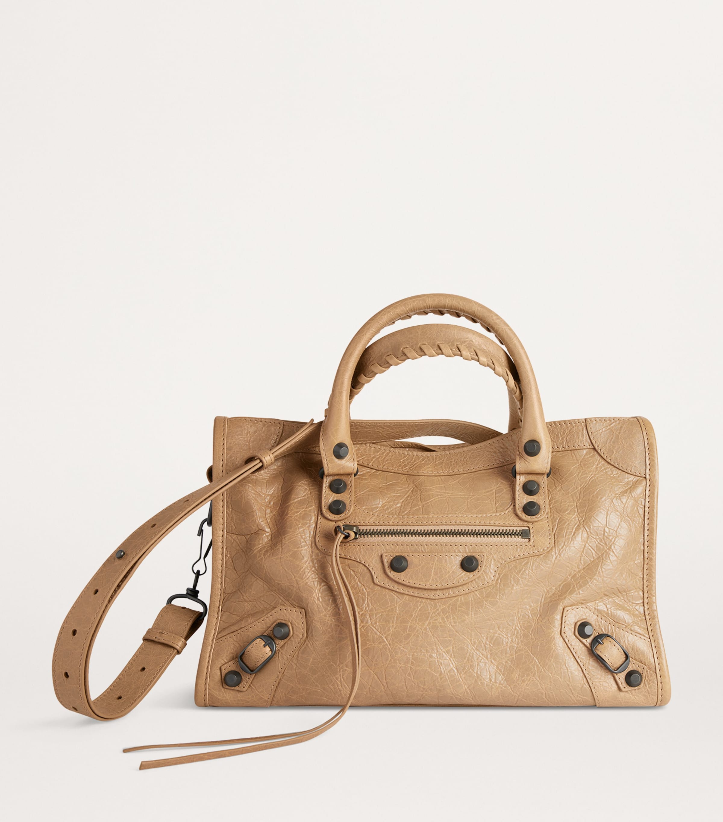 Balenciaga Brown Small Leather Le City Top-Handle Bag | Harrods US