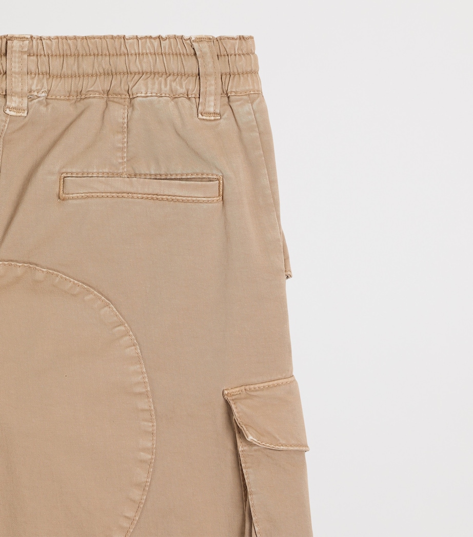 Dolce&Gabbana Kids Garment-Dyed Cargo Trousers (8-12+ Years) Combined Colou Image 4