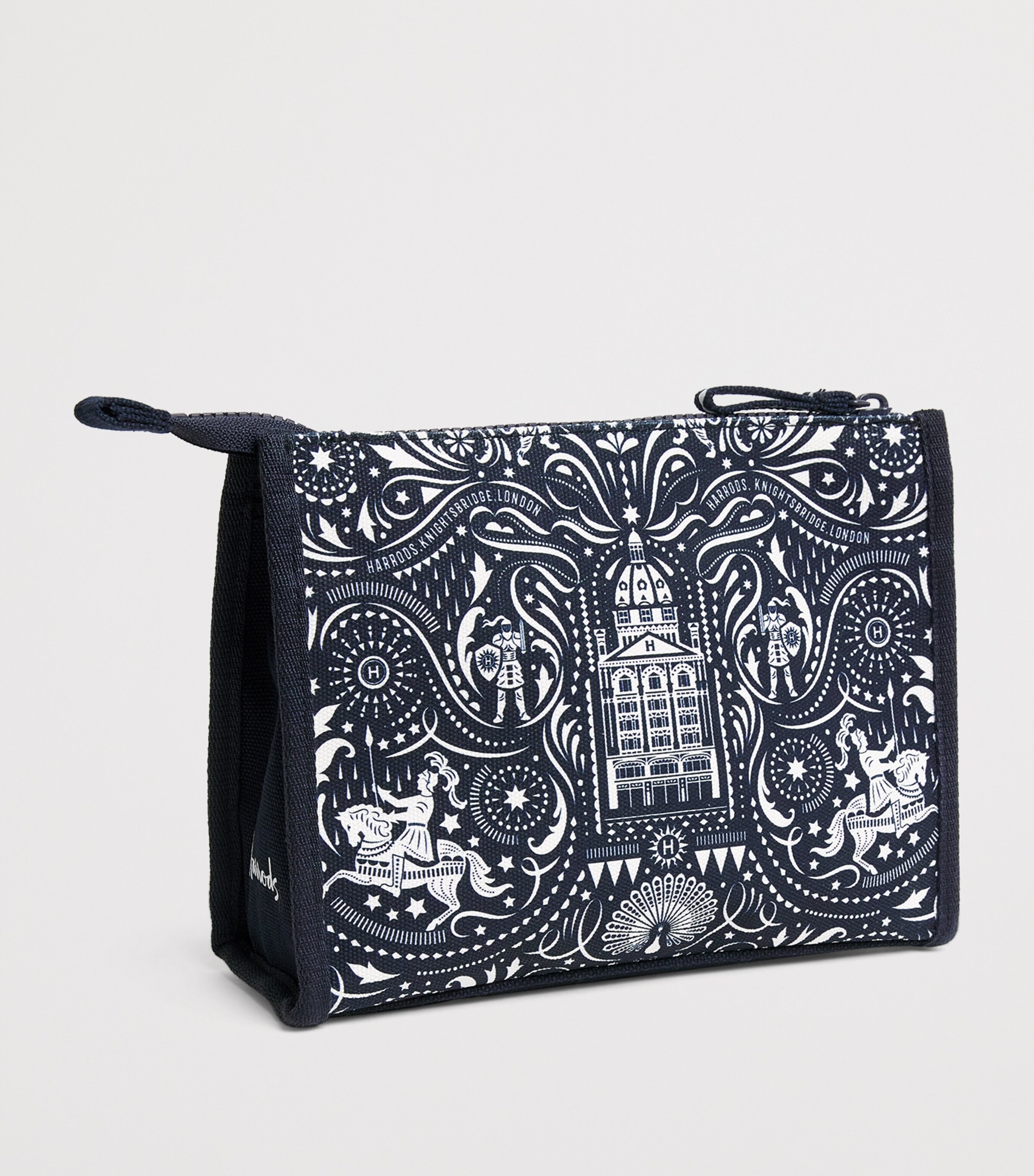Harrods Knights of Brompton Pouch Multi Print Image 2