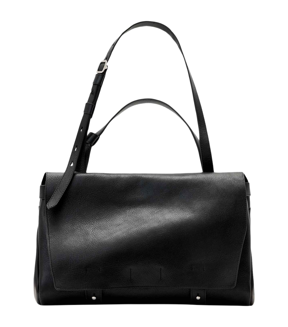 AllSaints Leather Joan Satchel Black Image 1
