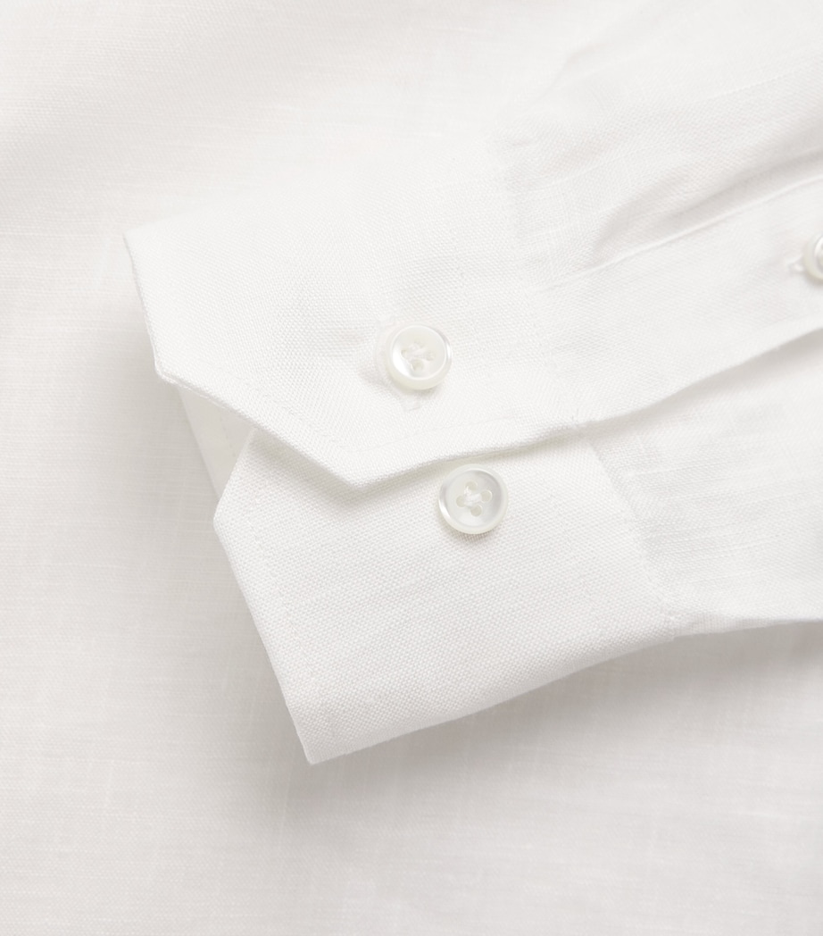 Linen Shirt 81 WHITE Image 5