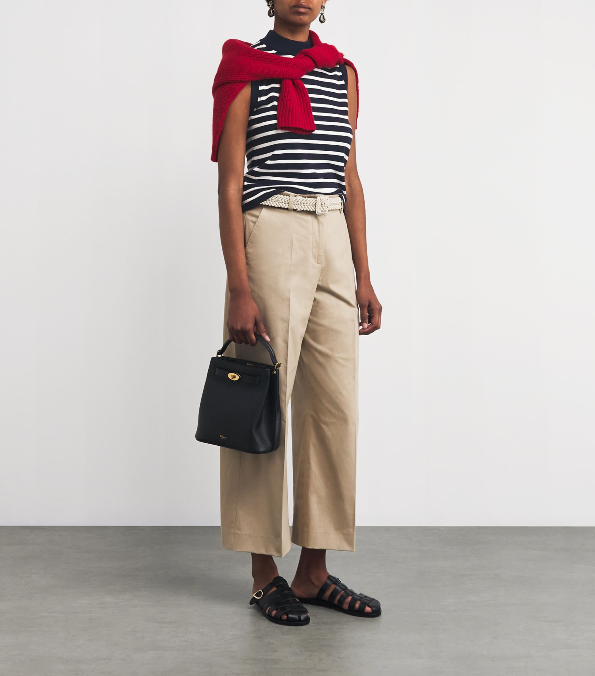 Stretch-Knit Sweater Vest NAVY Image 2