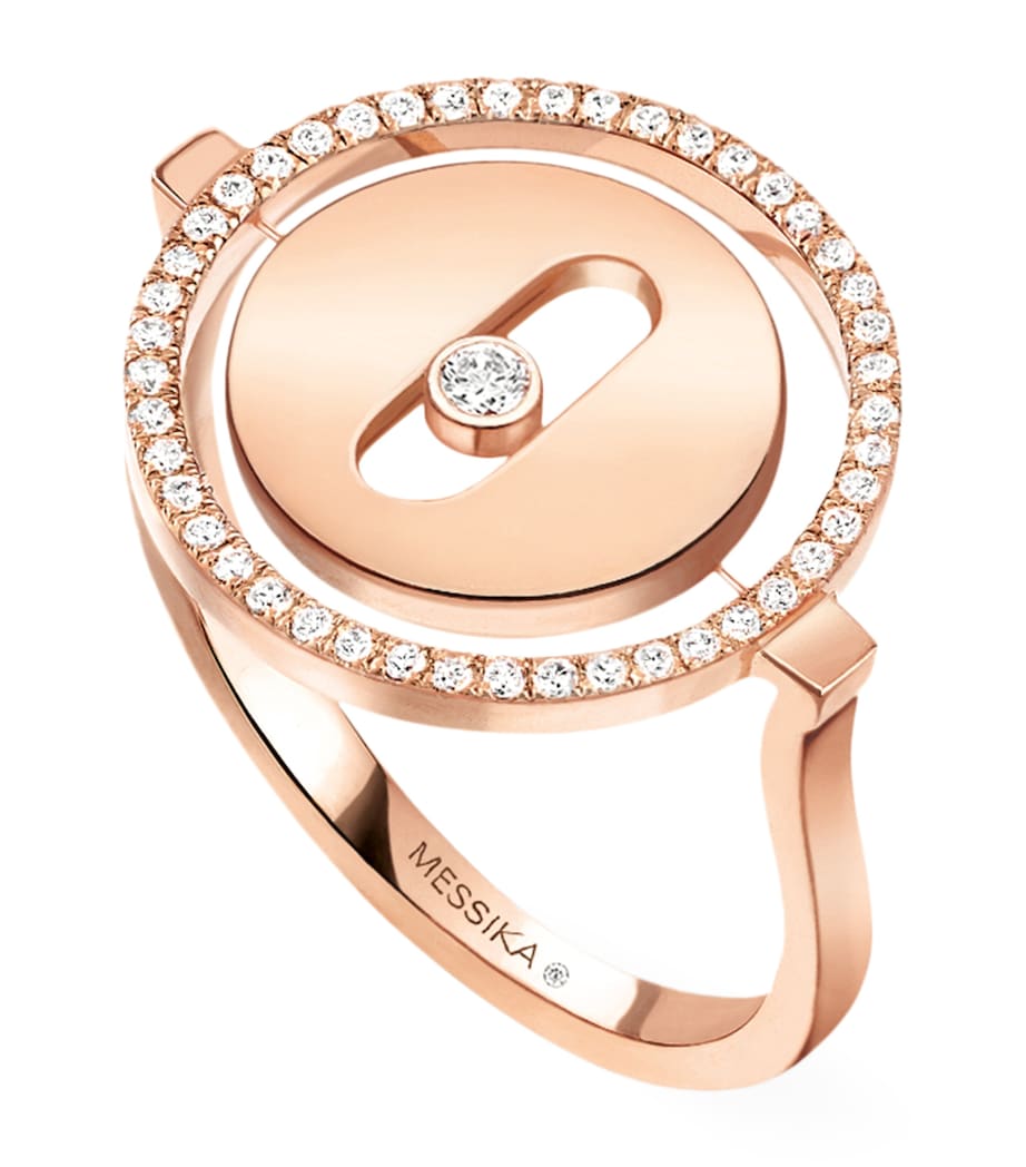 Rose Gold and Diamond Lucky Move Ring PINK GOLD Image 1