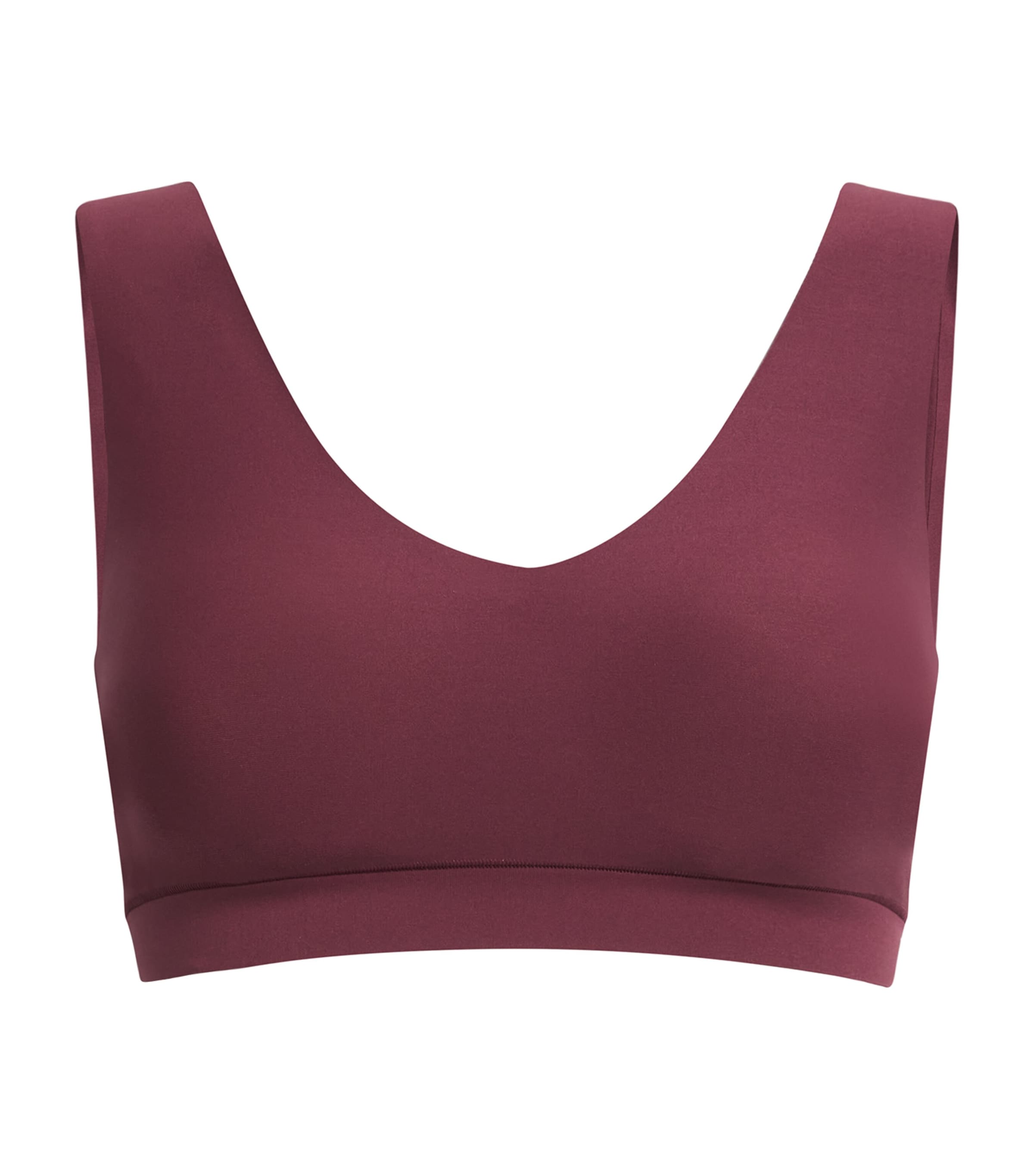 Chantelle Soft Stretch Wireless Padded V-neck Bra In Purple