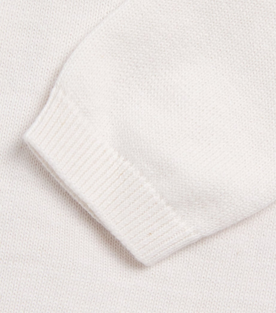 Cotton Shawl Cardigan (3 Months-4 Years) BLANC Image 3