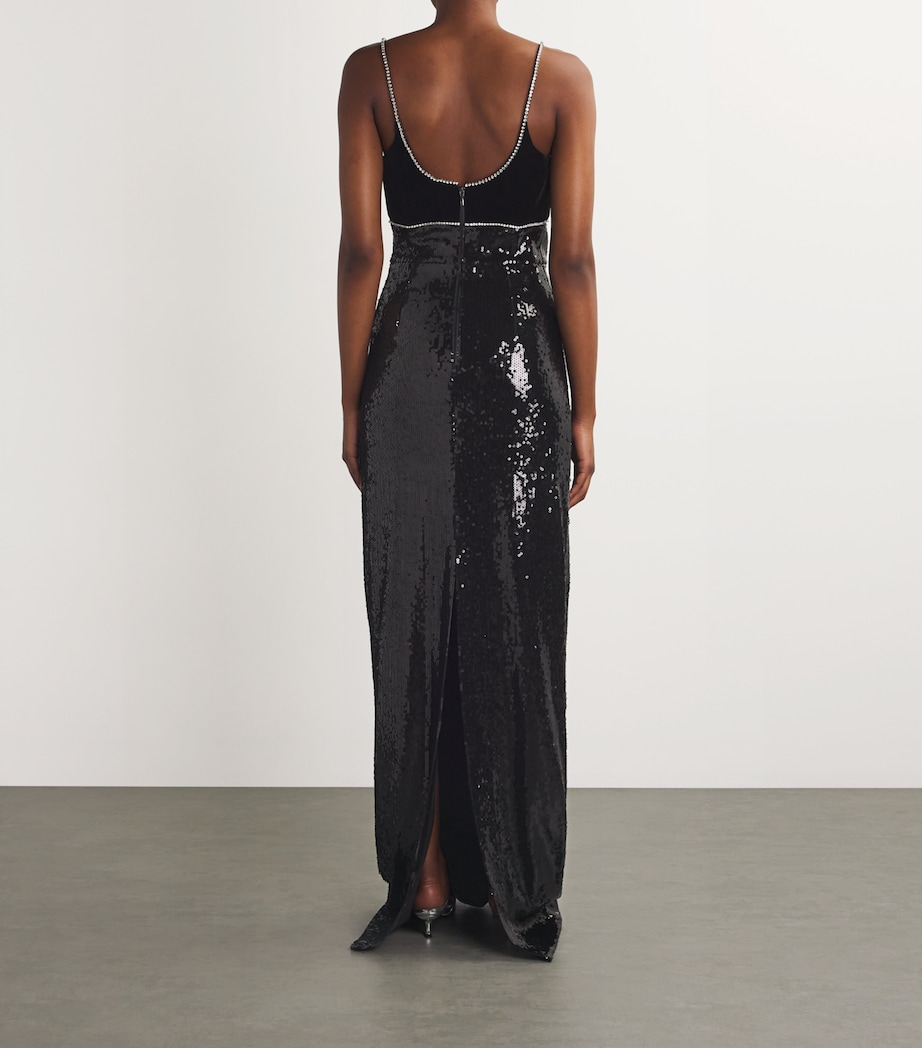 x Nicky Hilton Sequinned Lena Gown 29202732BLACK Image 3