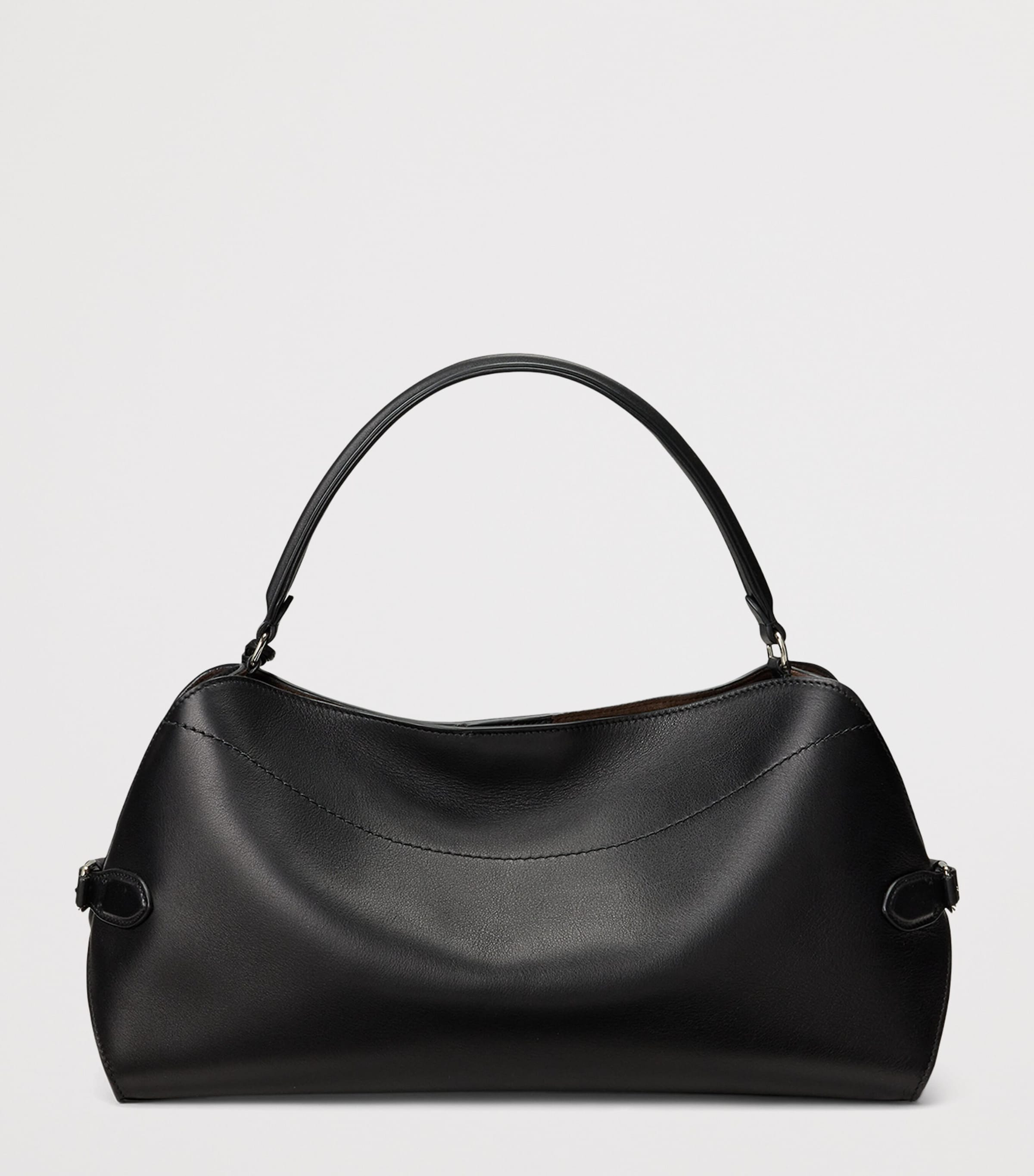 Leather Ralph Shoulder Bag BLACK Image 3
