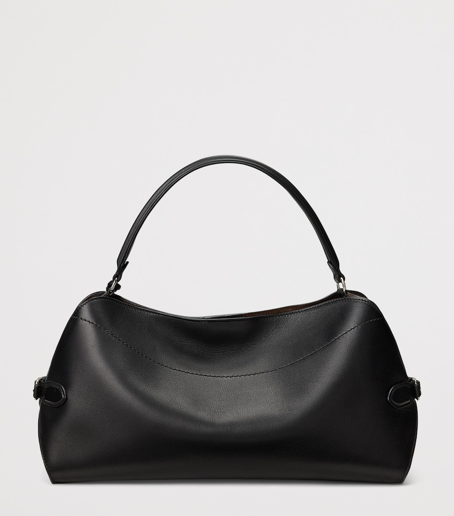 Leather Ralph Shoulder Bag BLACK Image 3