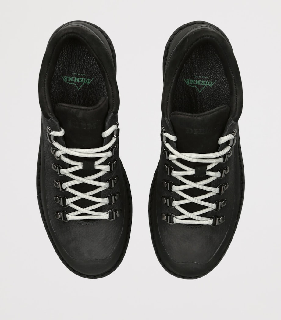 Diemme Leather Cornaro Low-Top Boots Black Image 4