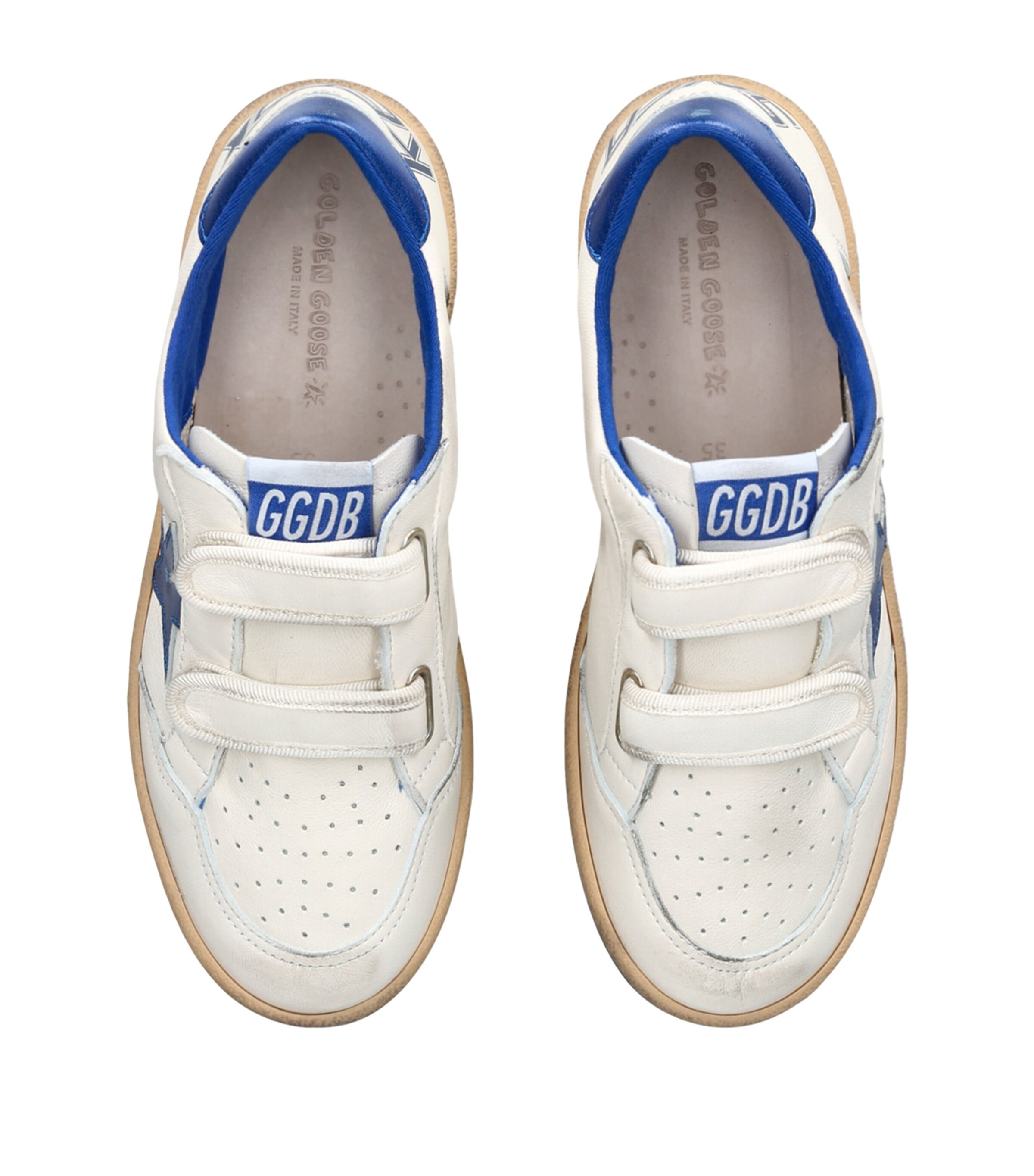 Leather Ball Star Sneakers WHITE/NAVY Image 4