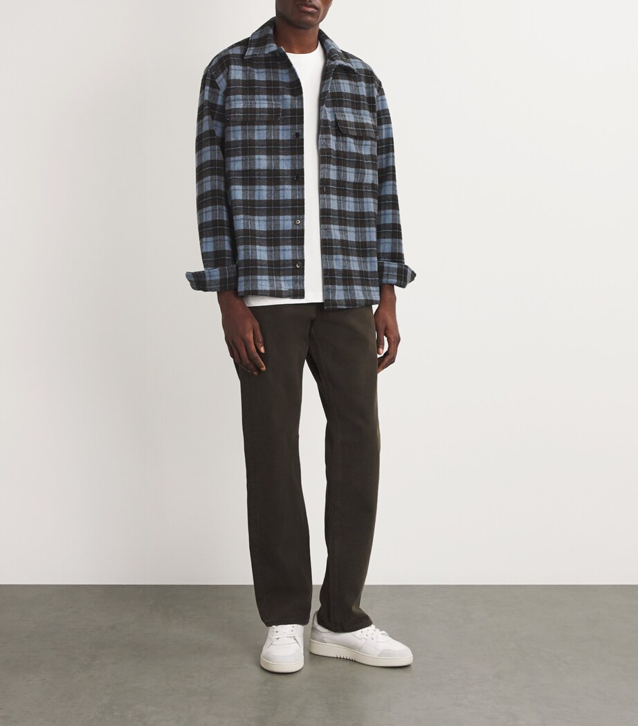 Wool-Blend Check Sacastor Overshirt CORONET BLUE CH Image 2