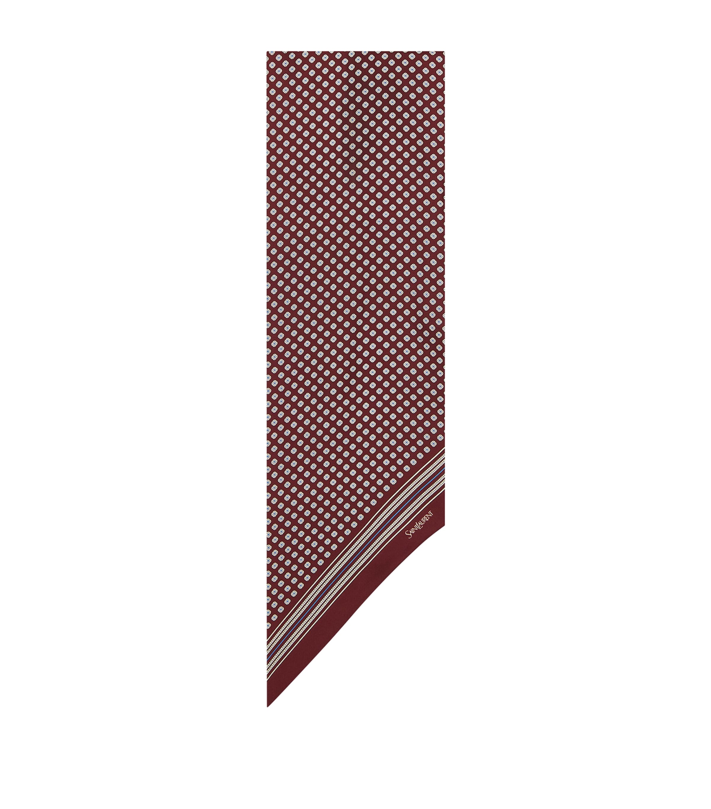 Saint Laurent Silk Floral Cravat Image 1