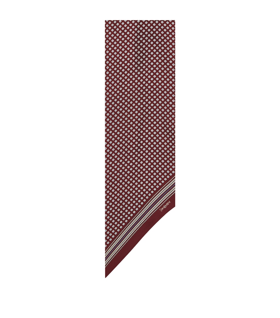 Saint Laurent Silk Floral Cravat Image 1