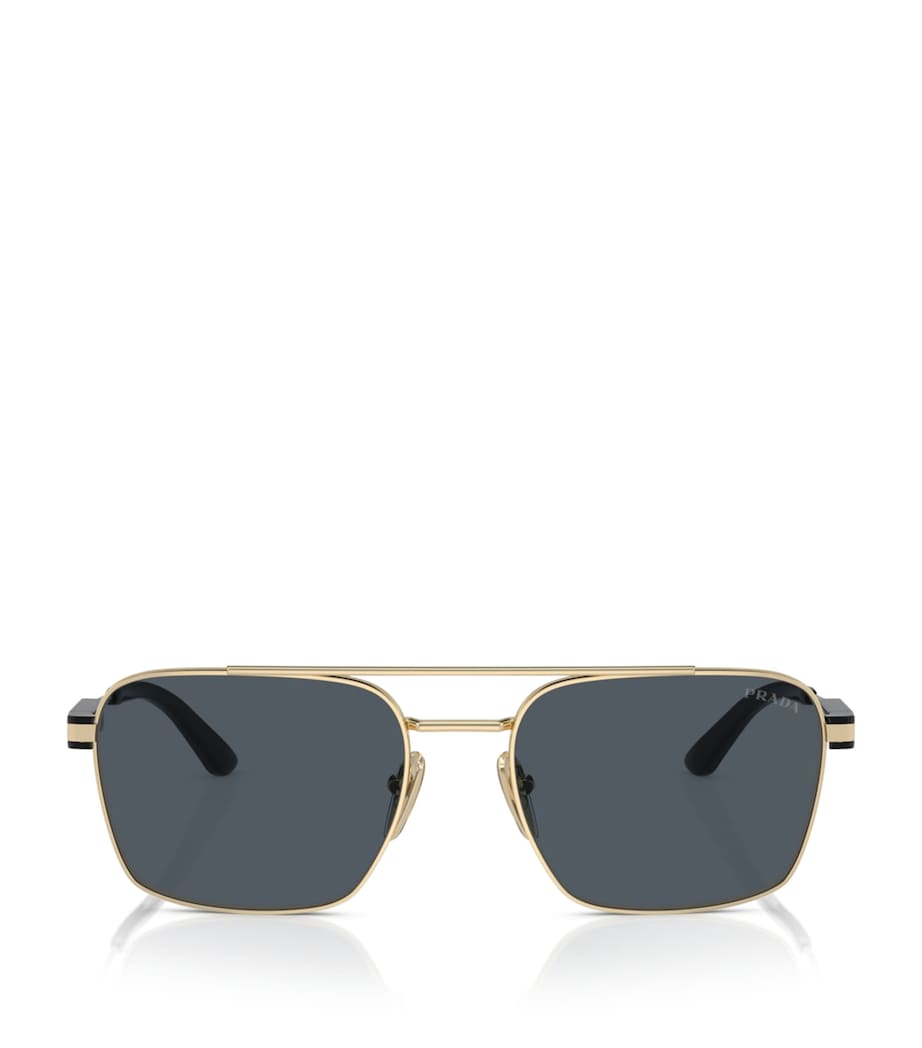 Prada Metal Pillow Sunglasses Gold Image 1