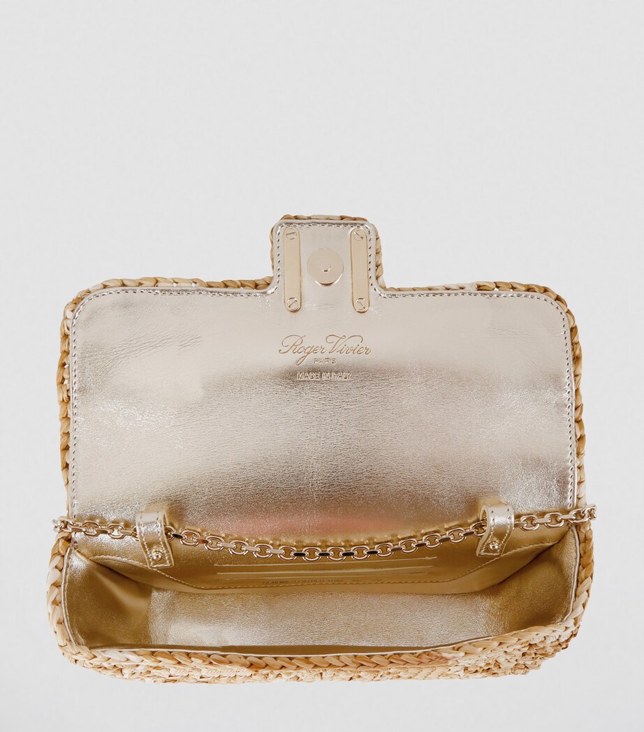Roger Vivier Tres Vivier Jeu de Filles Clutch Bag Gold Comb Image 2