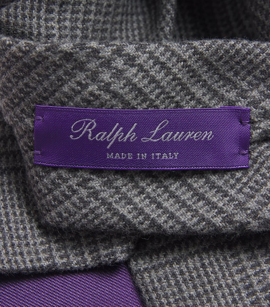 Ralph Lauren Purple Label Cashmere-Silk Tie Dark Grey Melange Image 3