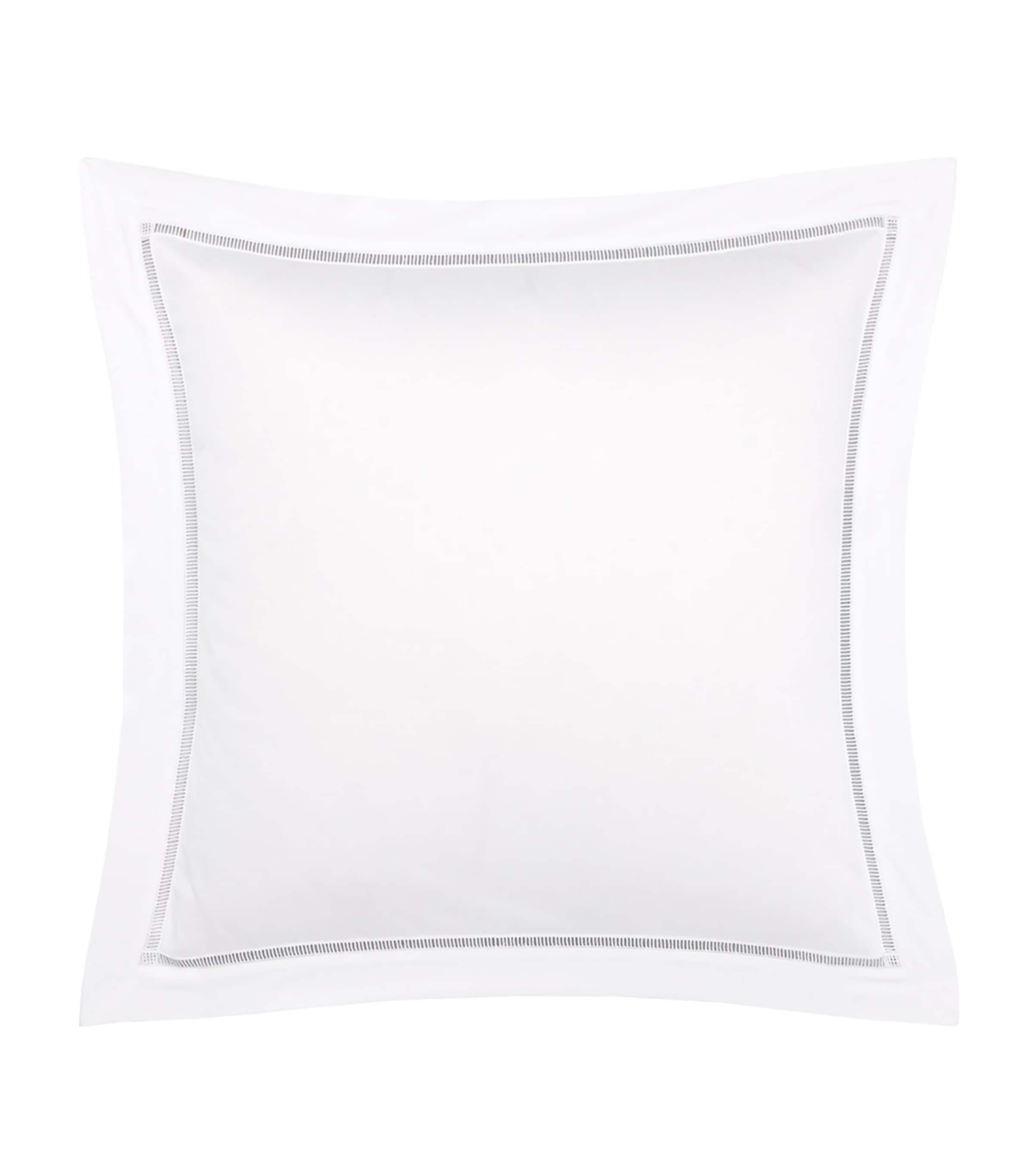 Yves Delorme Organic Cotton Colisée Blanc Square Oxford Pillowcase (65cm x 65cm) | Home New In | Bedding | Bed Linens & Sets | Pillow Cases | Designers | Yves Delorme