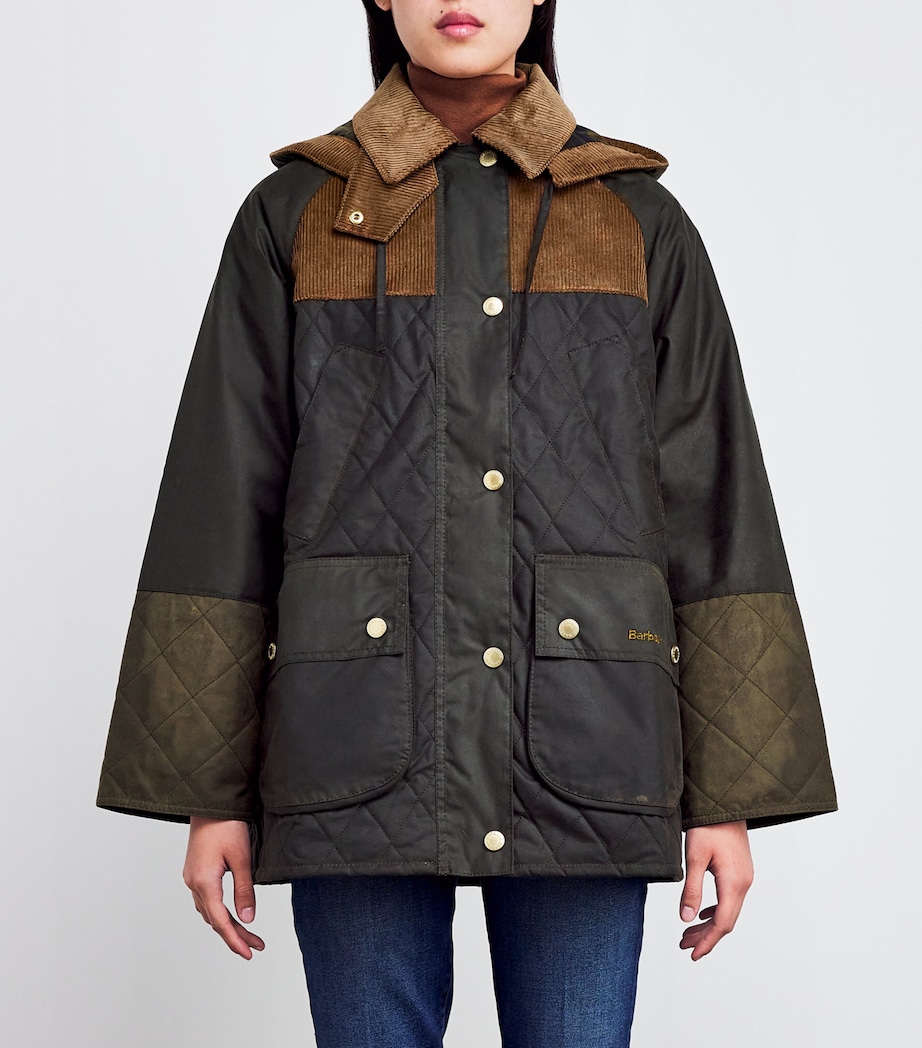 Imelda Wax Jacket ARCHVE OLVE/OLVE/BCH Image 3